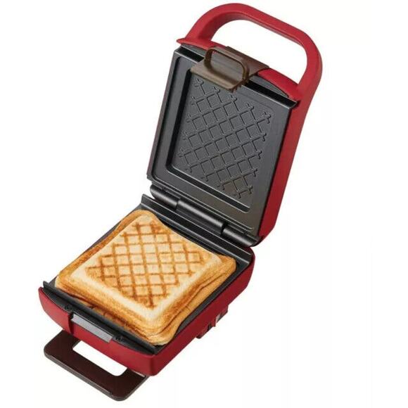 Recolte PRESS SAND MAKER RPS-2 Quilt Sandwich toaster 100V Red - Picture 5 of 14